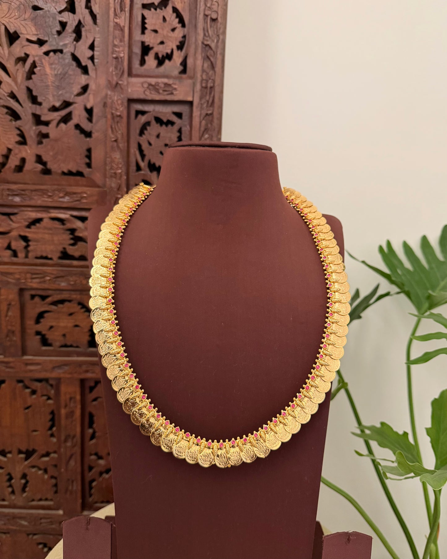 2-in-1 Kaasu & Mango Haram with Premium Ruby Stones | NC676
