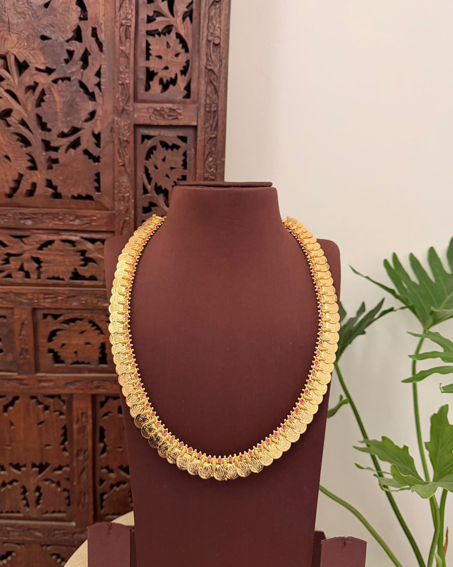 2-in-1 Kaasu & Mango Haram with Premium Ruby Stones | NC676