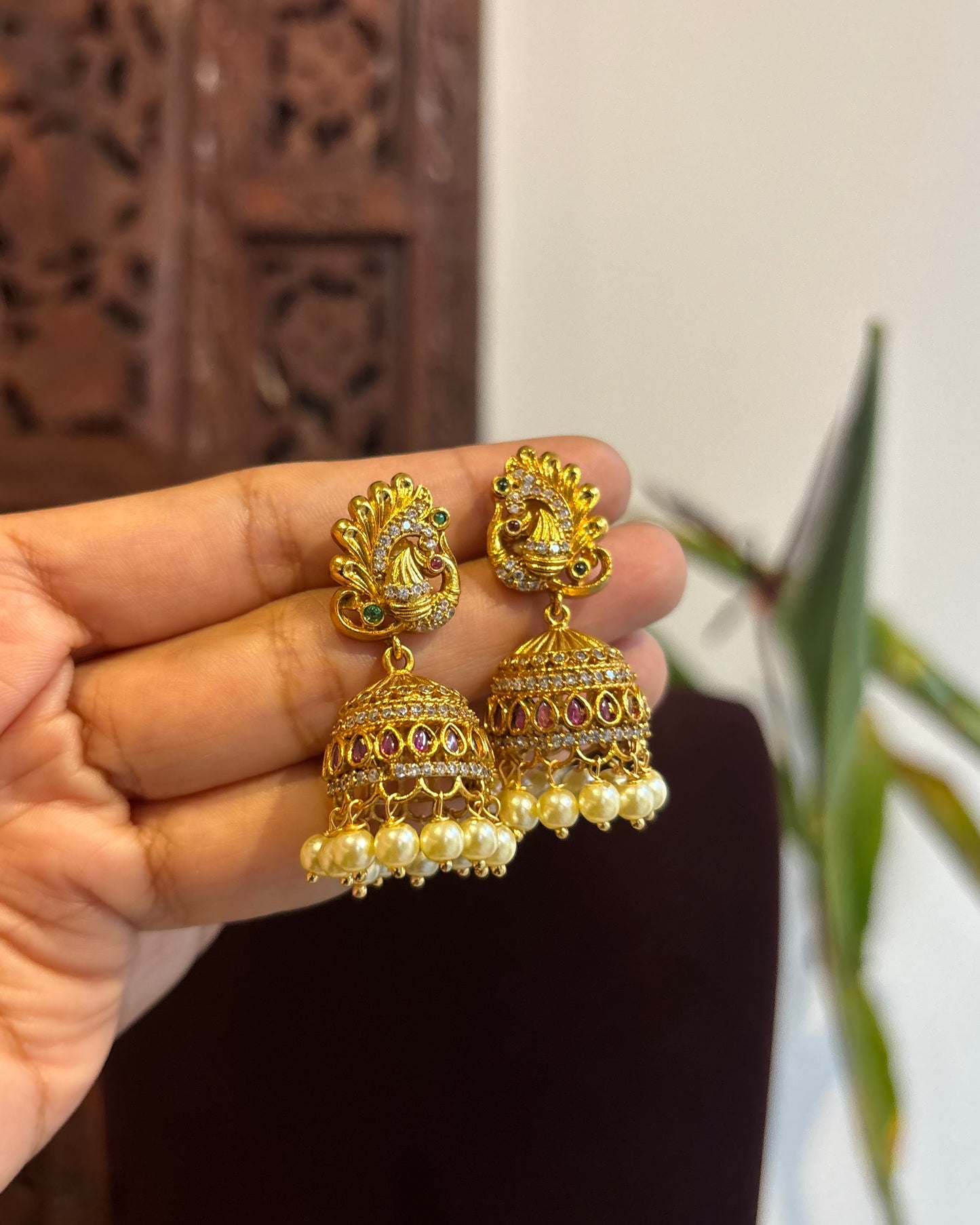 Minimal Lakshmi Motif Choker Necklace | Matching Earrings | NC251