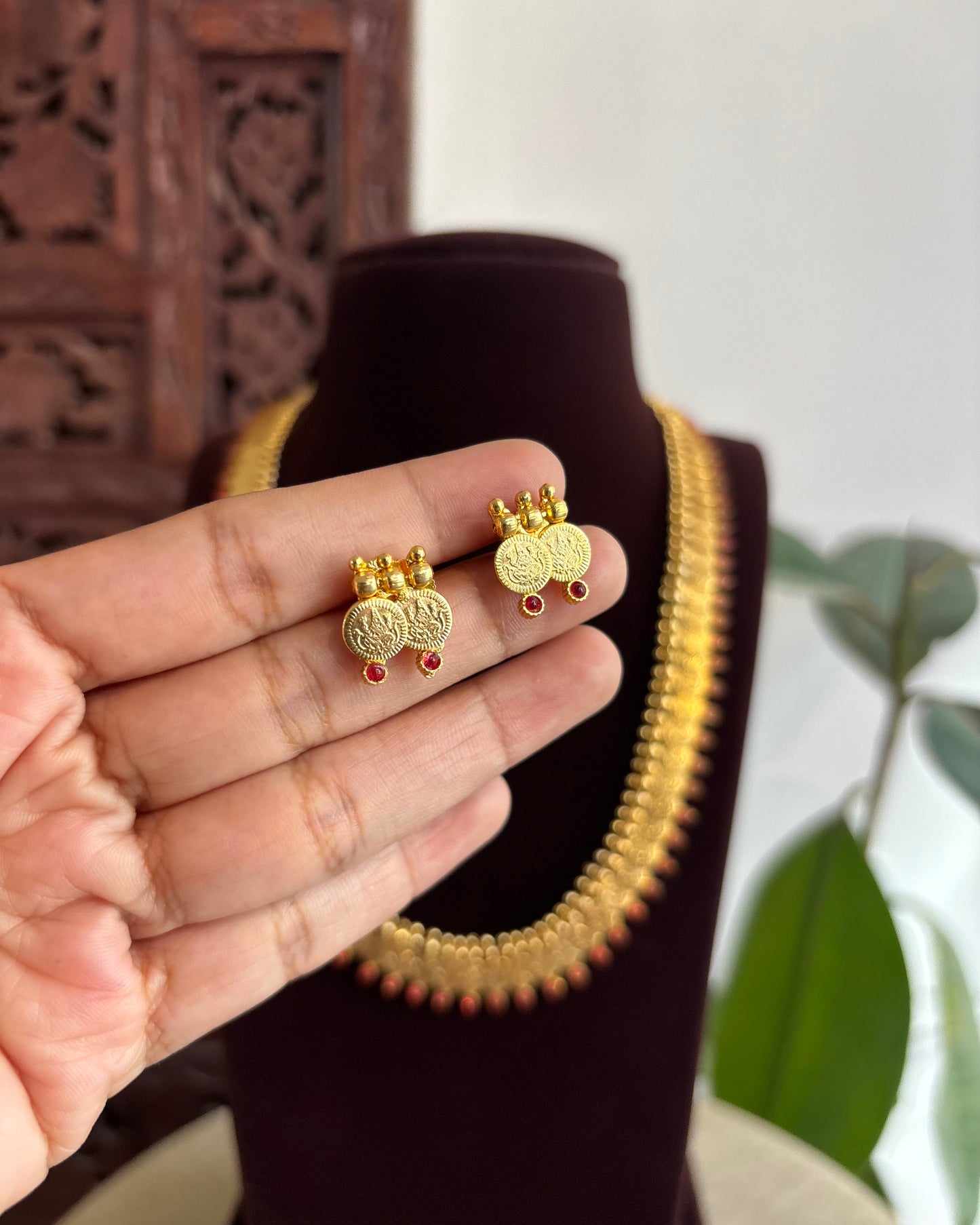 Lakshmi Kaasu Haram with Kemp Stones | NC344