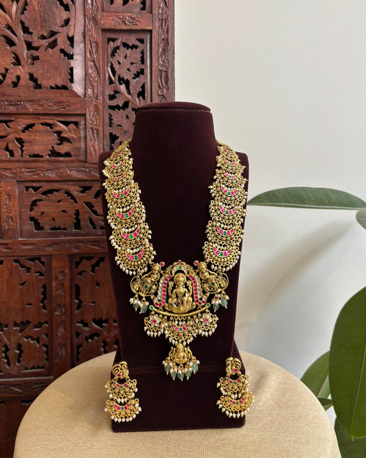 Jadau Kundan Peacock Floral Necklace | NC348