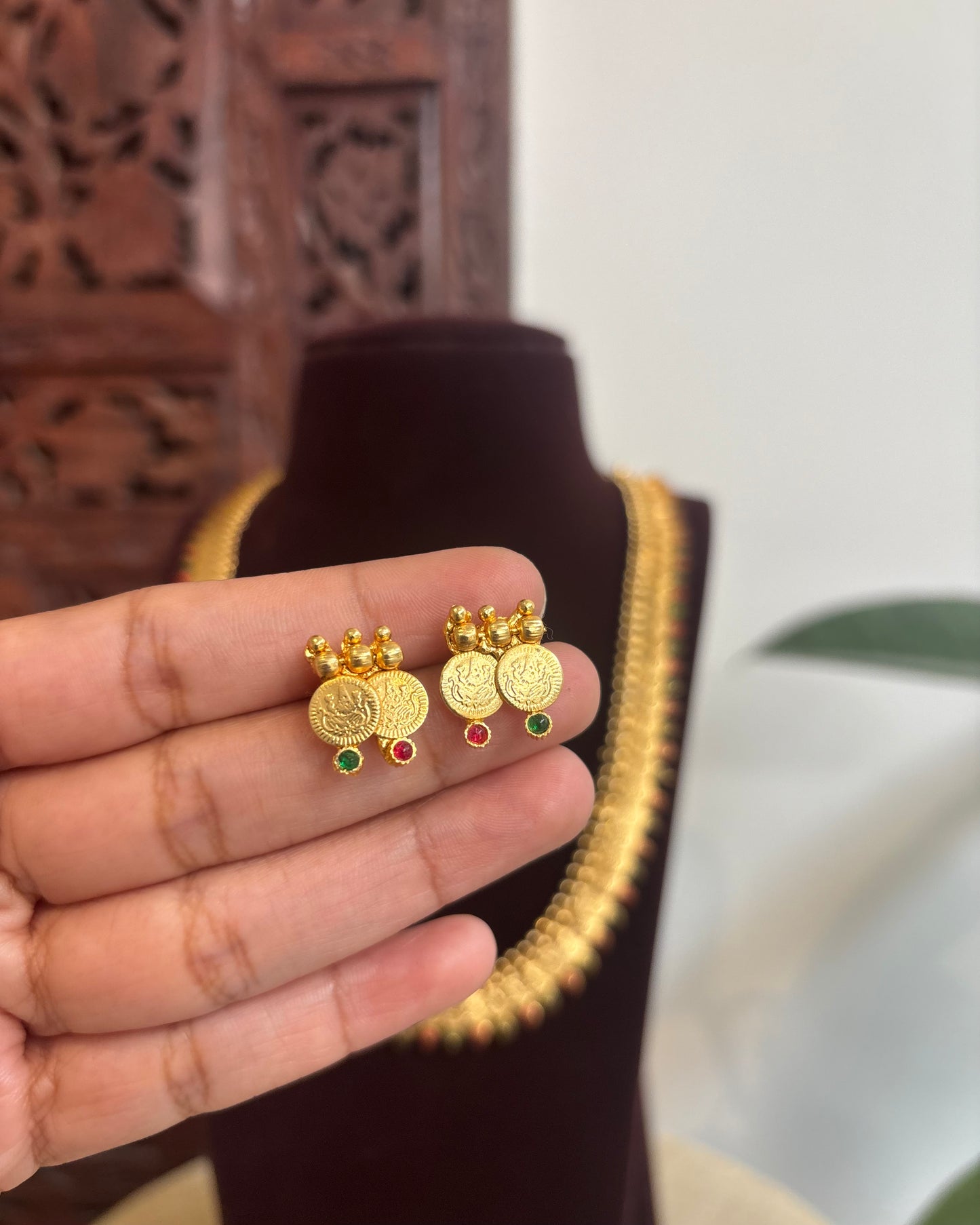 Lakshmi Kaasu Haram with Kemp Stones | NC412