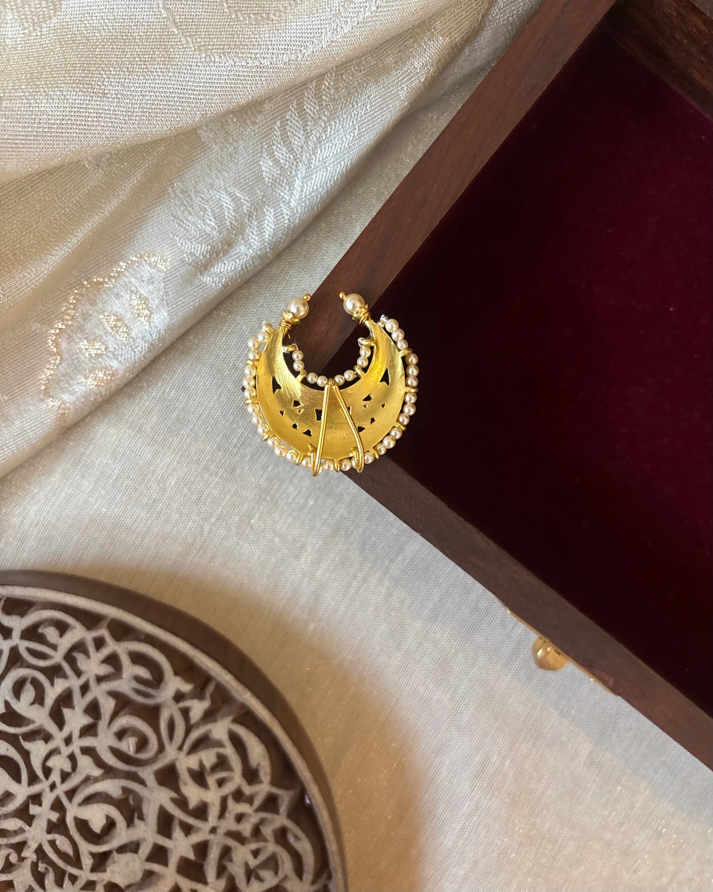 Multicolor Handcrafted Jadau Kundan Hair Pin | HA297