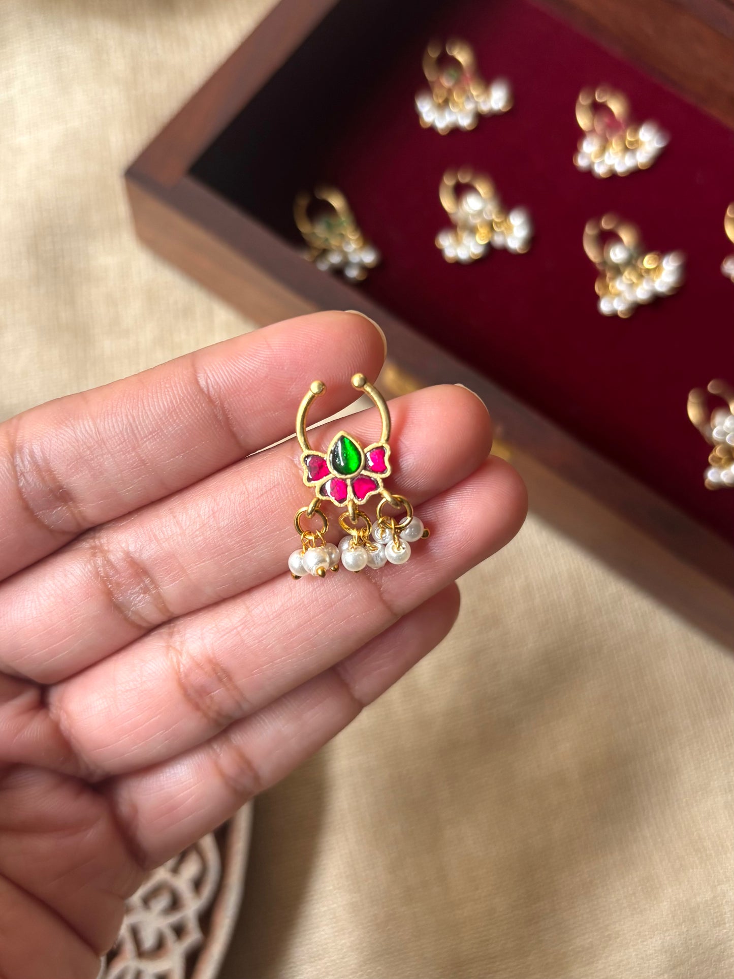 Lotus Clip On Septum Nosepin | NP067