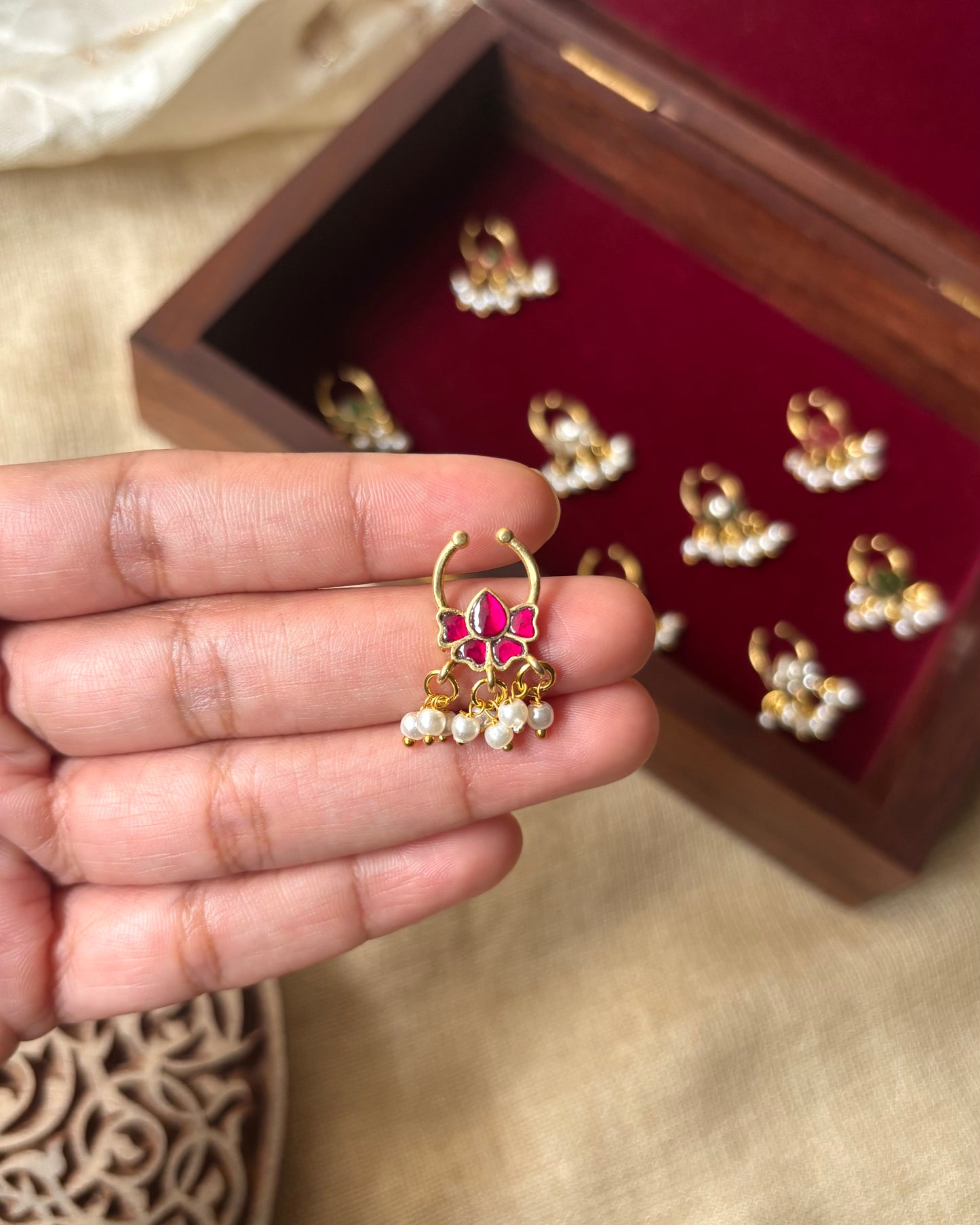 Lotus Clip On Septum Nosepin | NP069