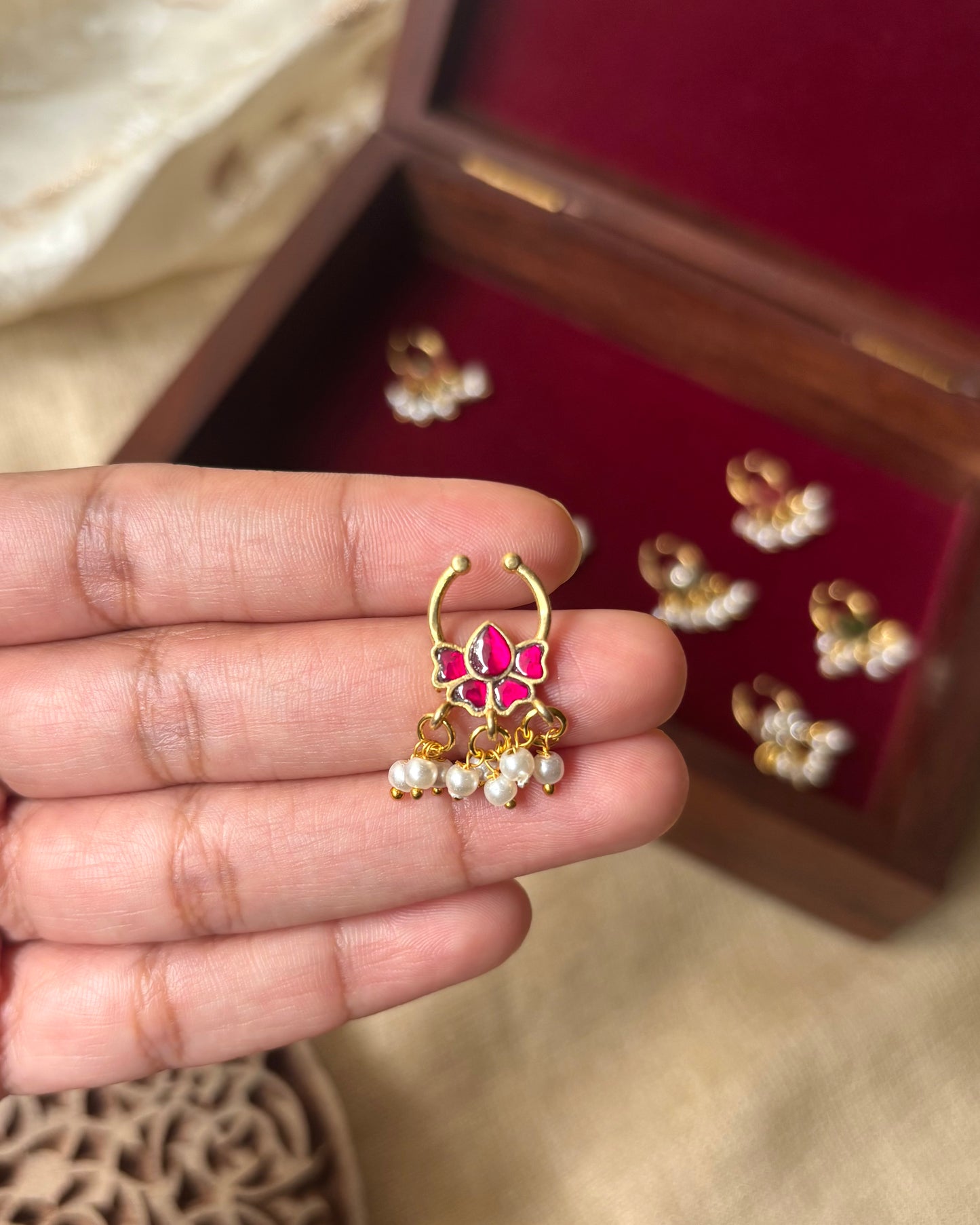 Lotus Clip On Septum Nosepin | NP069