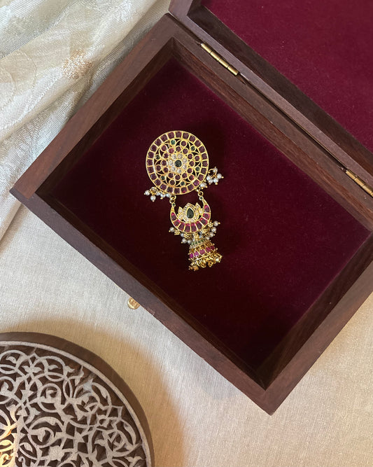 Multicolor Royal Floral Kemp Pendant | HA296