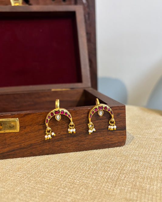 Chand Gold-Finish Jadau Bugadi | ER259