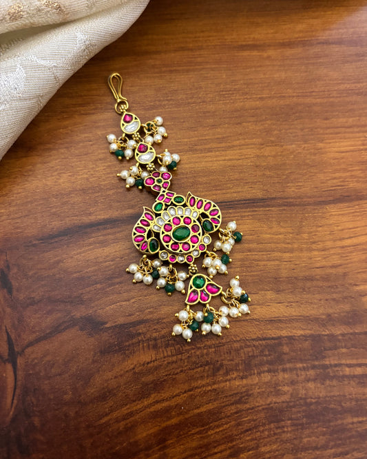 Handcrafted Multicolor Jadau Maang Tikka | MT117