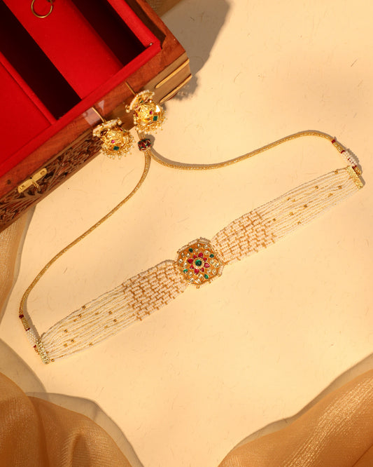 Pachi Kundan Choker with Jhumkas | NC027