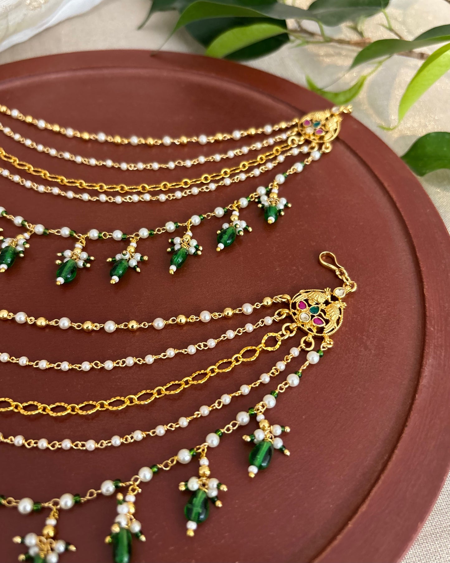 Statement Kundan Ear Chain  | EC155