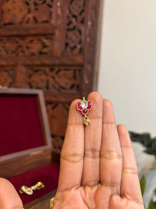 Lotus Minimal Floral Clip On Nosepin | NP097