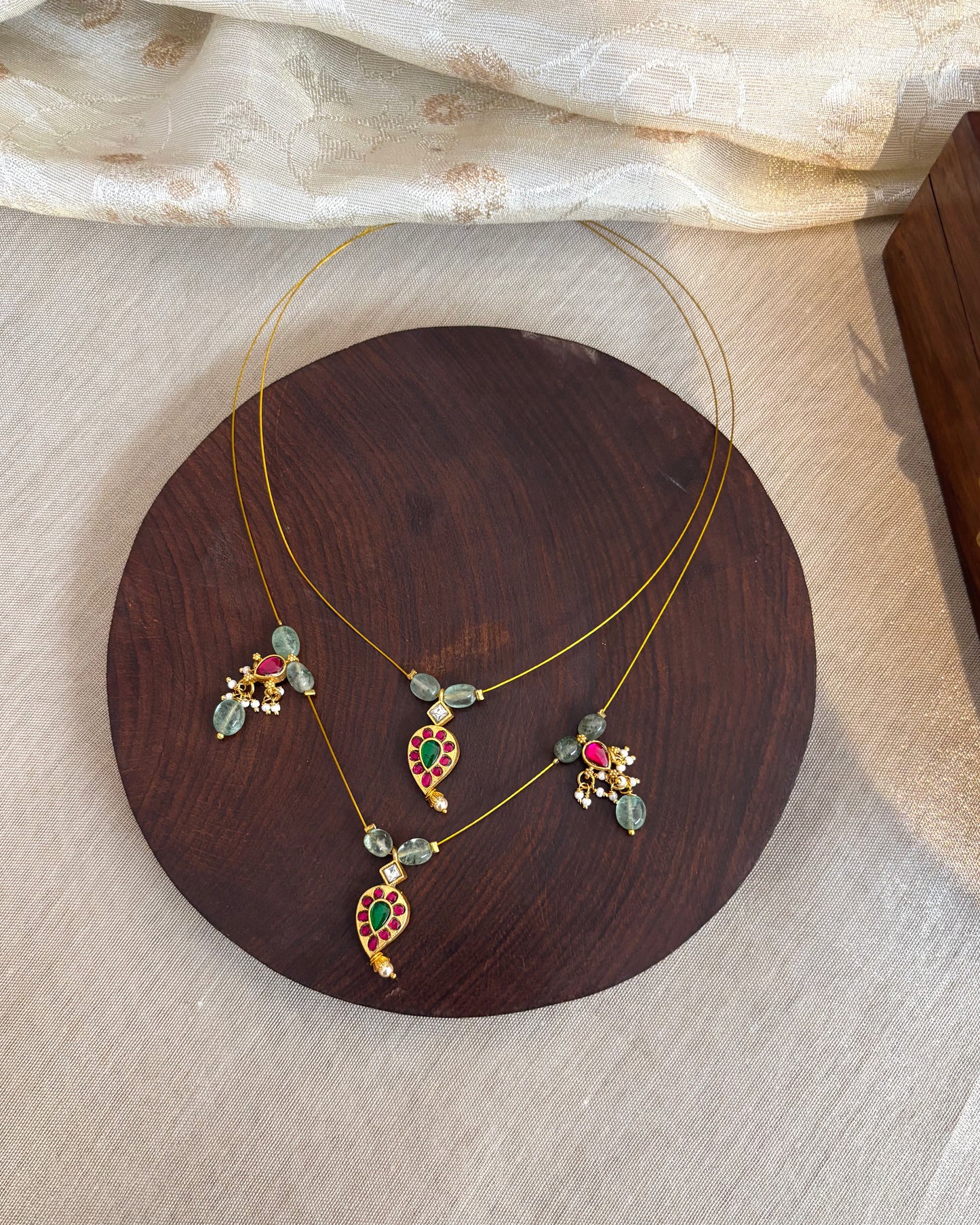 Jadau Kundan Invisible Chain Necklace | NC150