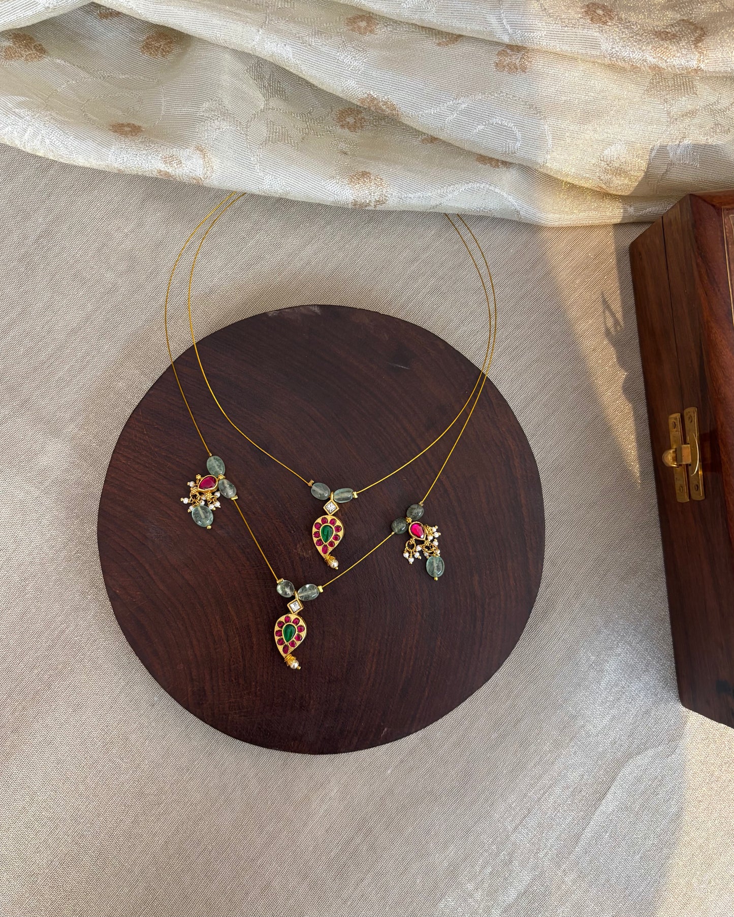 Jadau Kundan Invisible Chain Necklace | NC150