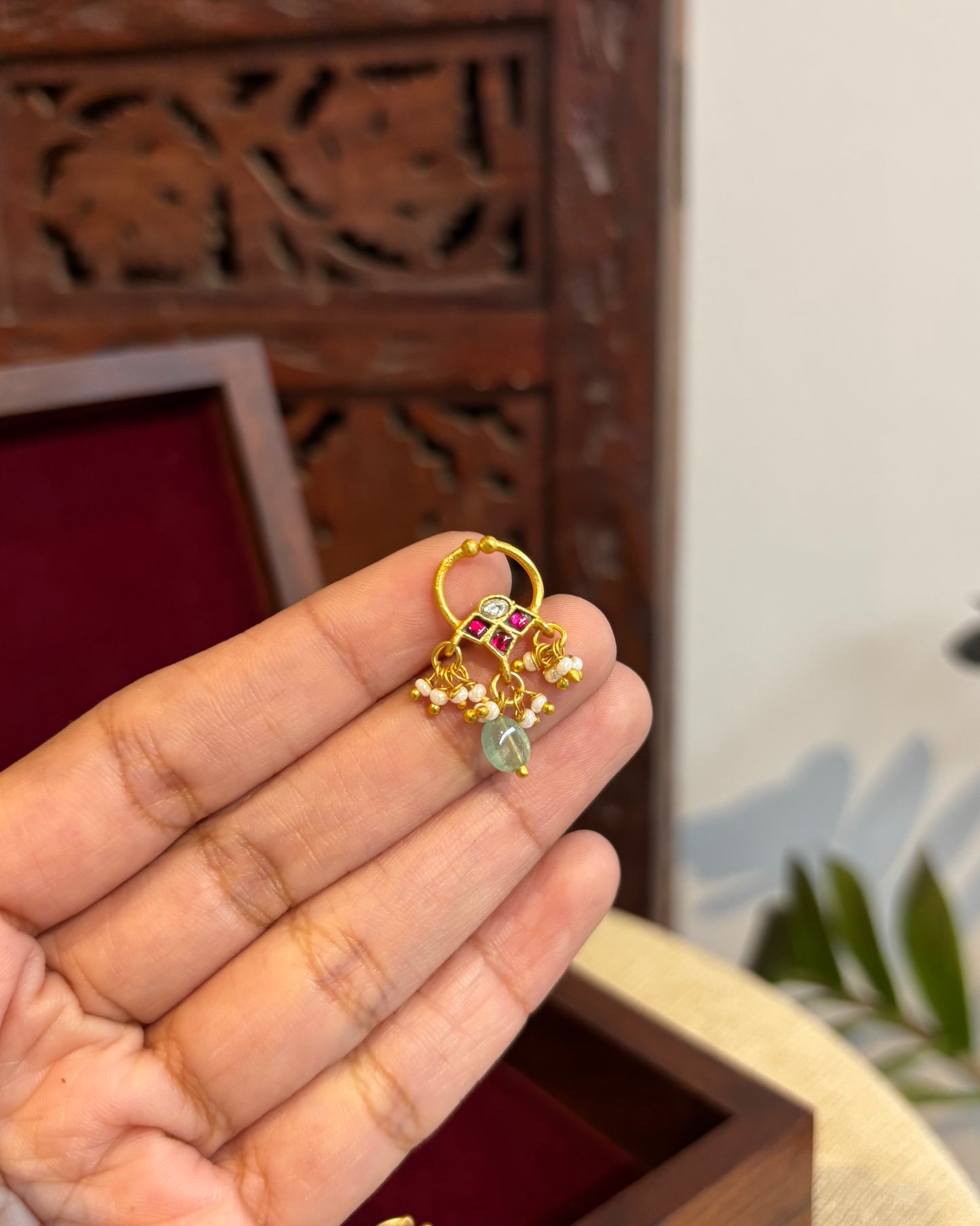 Floral Clip On Septum Nosepin | NP108