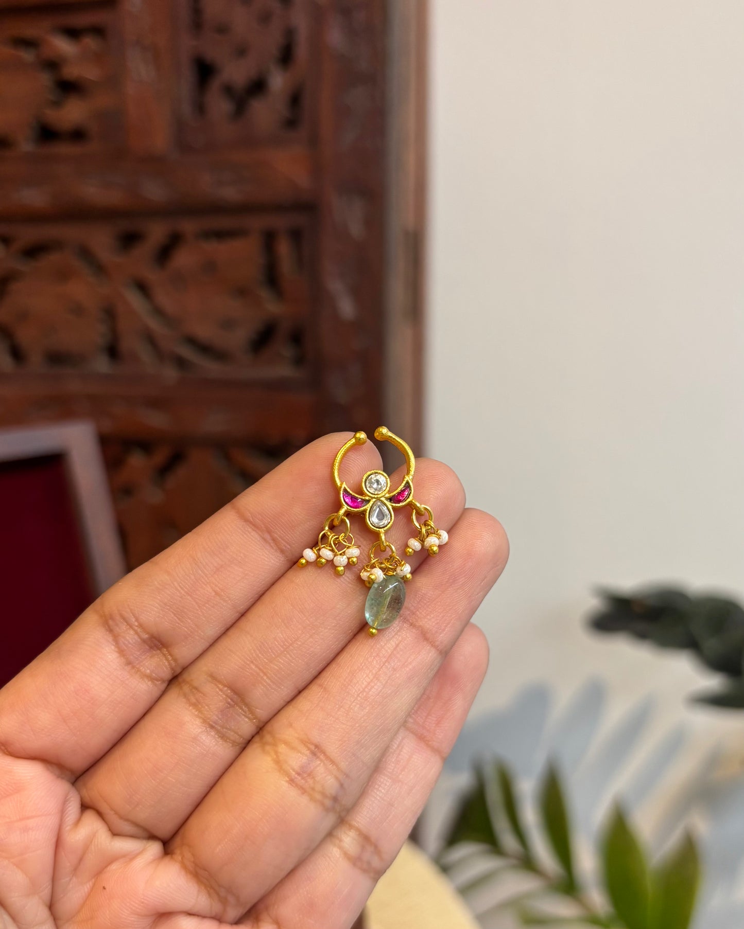 Floral Clip On Septum Nosepin | NP109