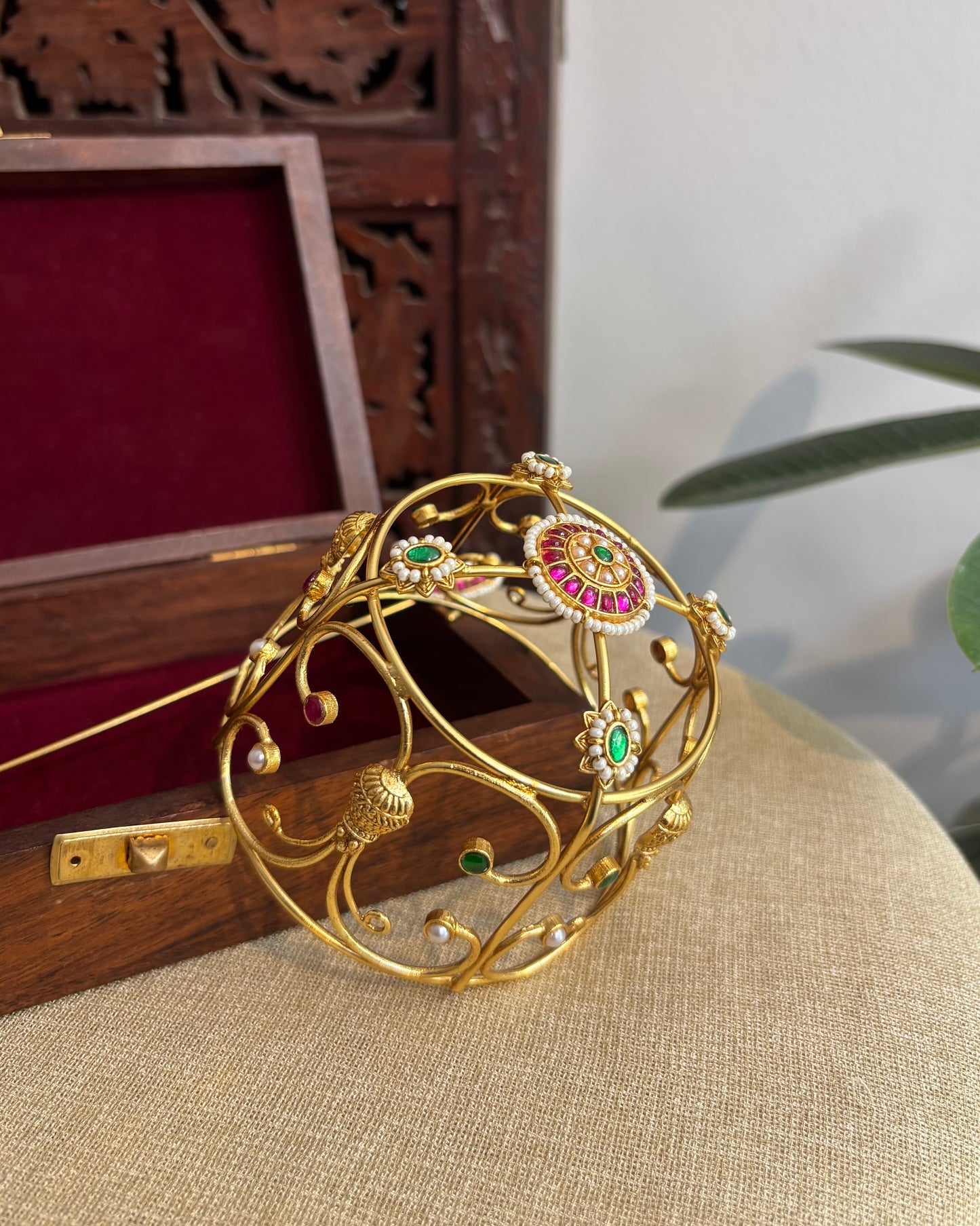 Jadau Kundan Hair Bun Accessory | HA305