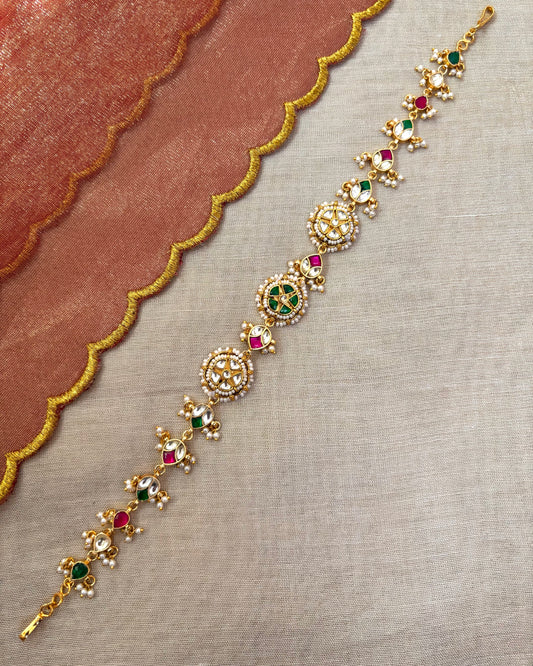 Multi-Color Floral Kundan Choker | Handmade Gold Plated | CH003