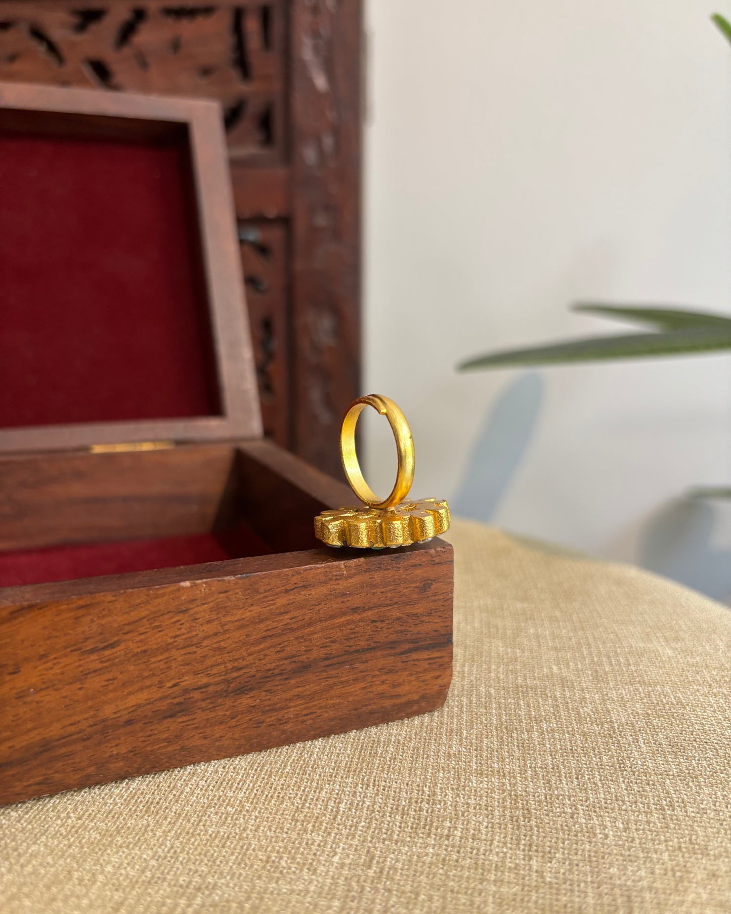 Jadau Kundan Adjustable Rings| Multi Colour | RG006