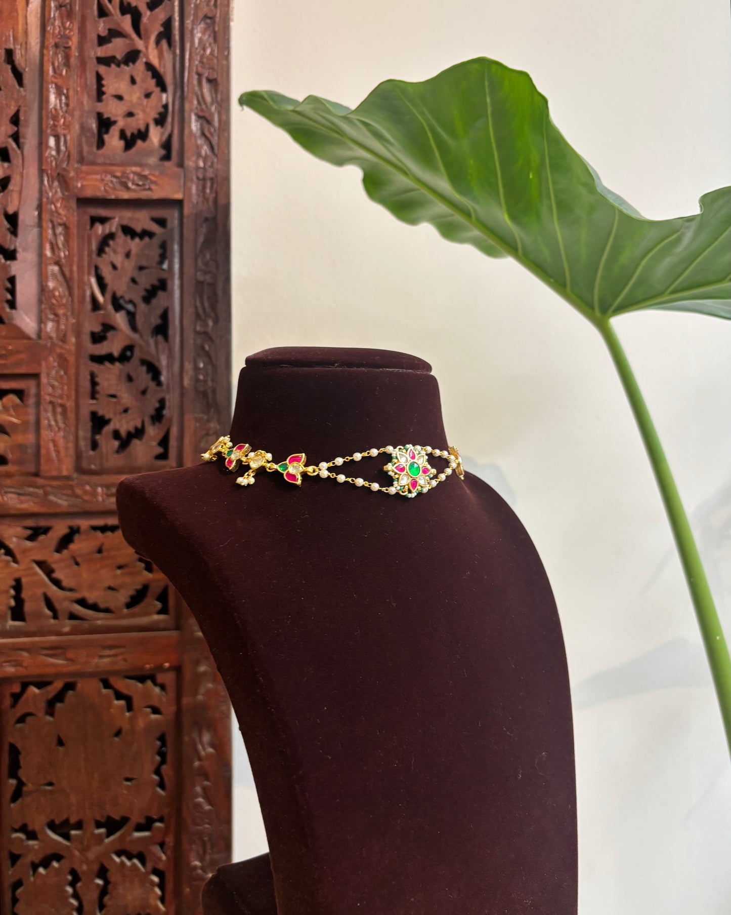 Lotus Floral Jewellery | Multifunctional Statement Jewellery| NC273