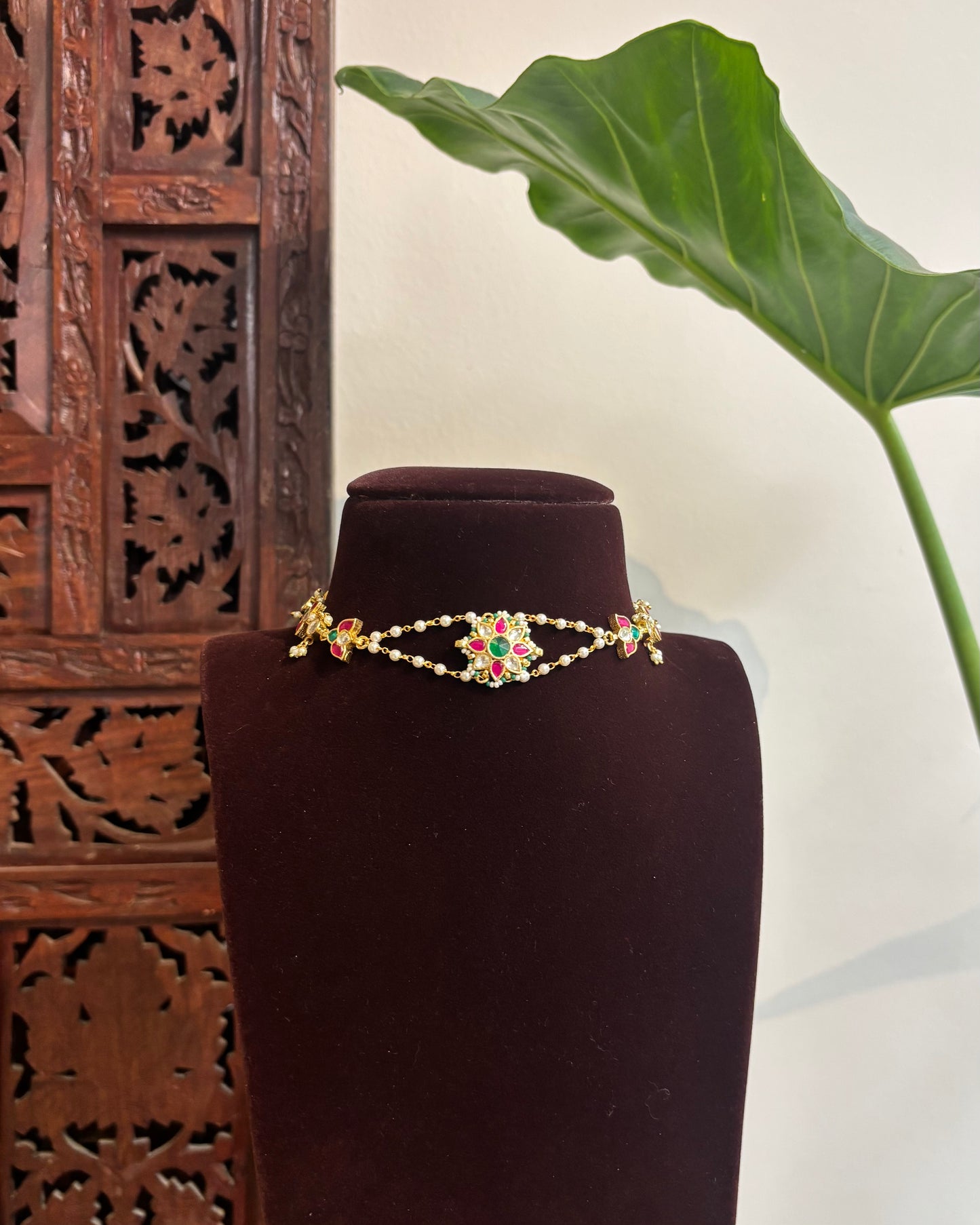 Lotus Floral Jewellery | Multifunctional Statement Jewellery| NC273