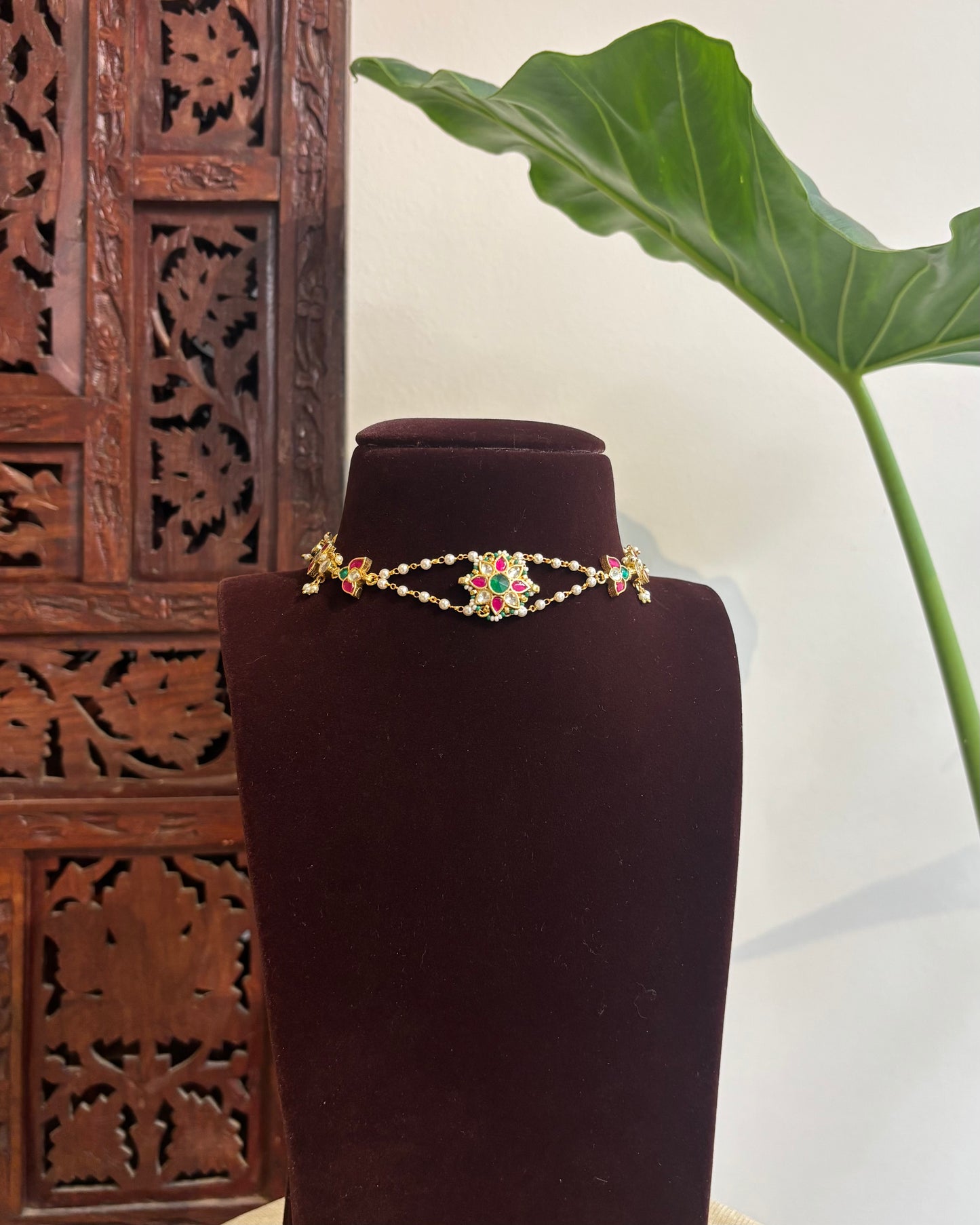 Lotus Floral Jewellery | Multifunctional Statement Jewellery| NC273