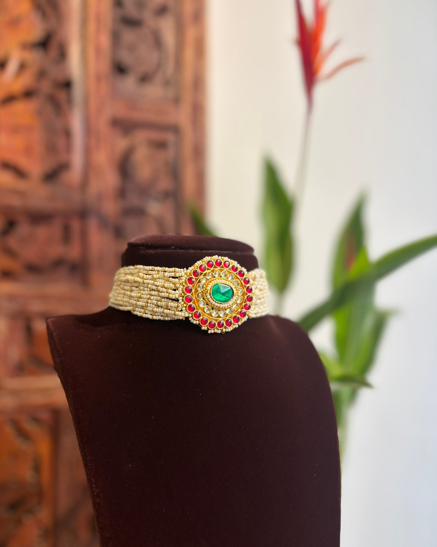 Pachi Kundan Choker with Jhumkas | NC160