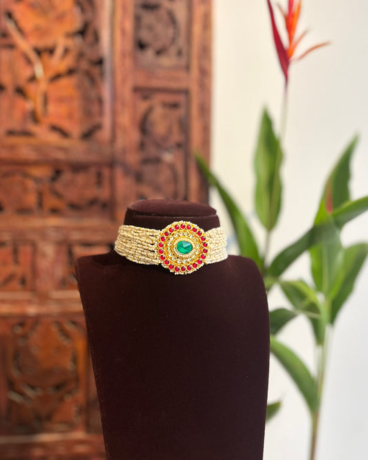 Pachi Kundan Choker with Jhumkas | NC160