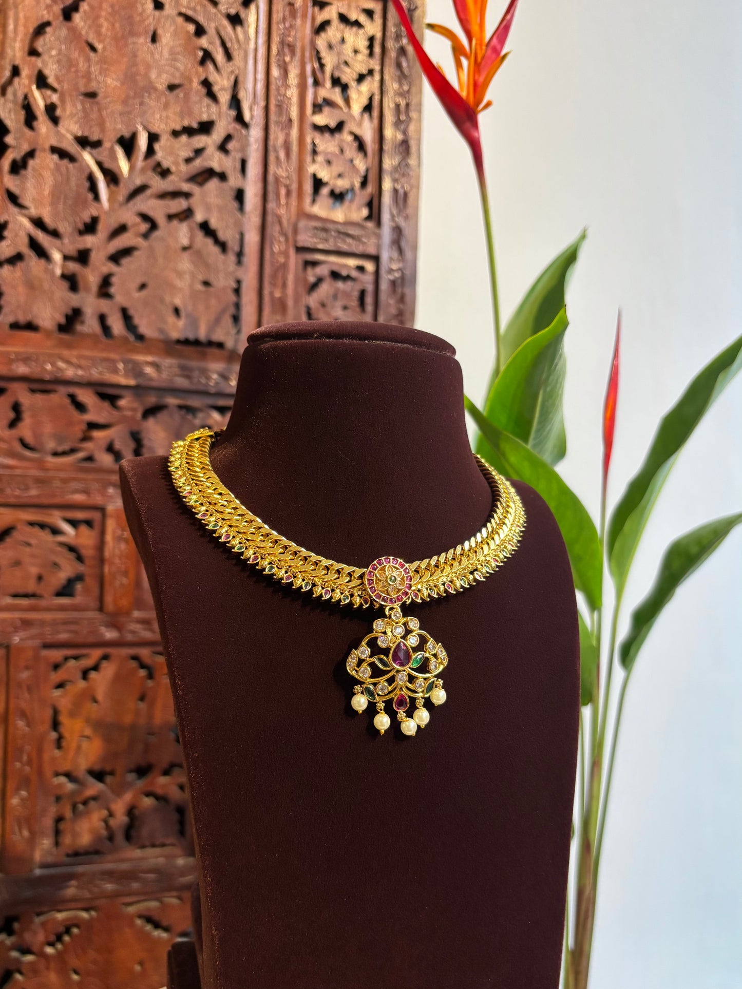 Detachable Pendant Kemp Jalebi Necklace – Versatile Necklace | NC170