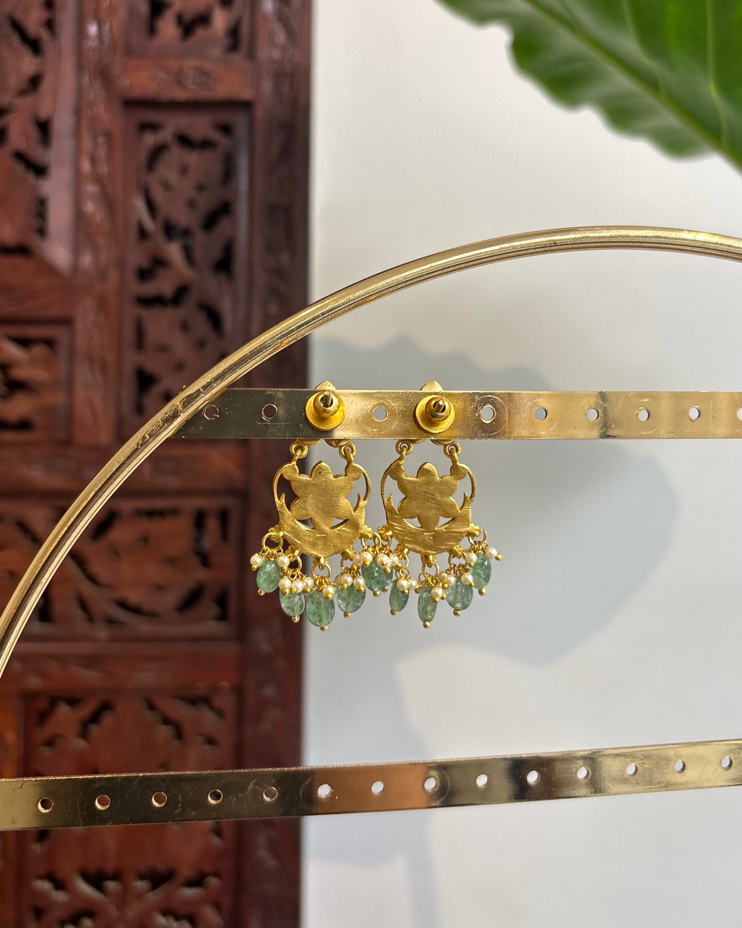 Floral Multicolor Jadau Kundan Earrings | ER191