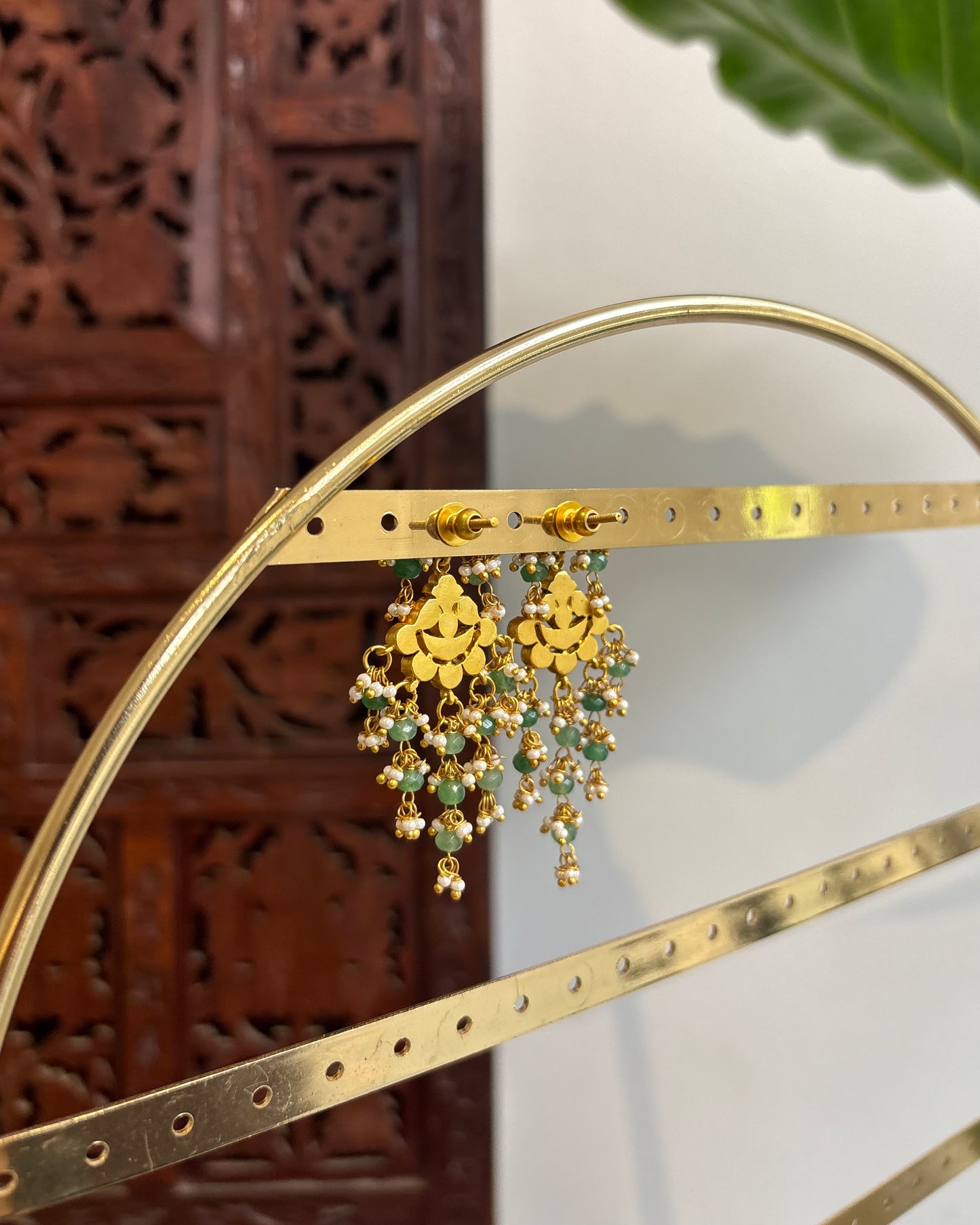 Floral Multicolor Jadau Kundan Earrings | ER192