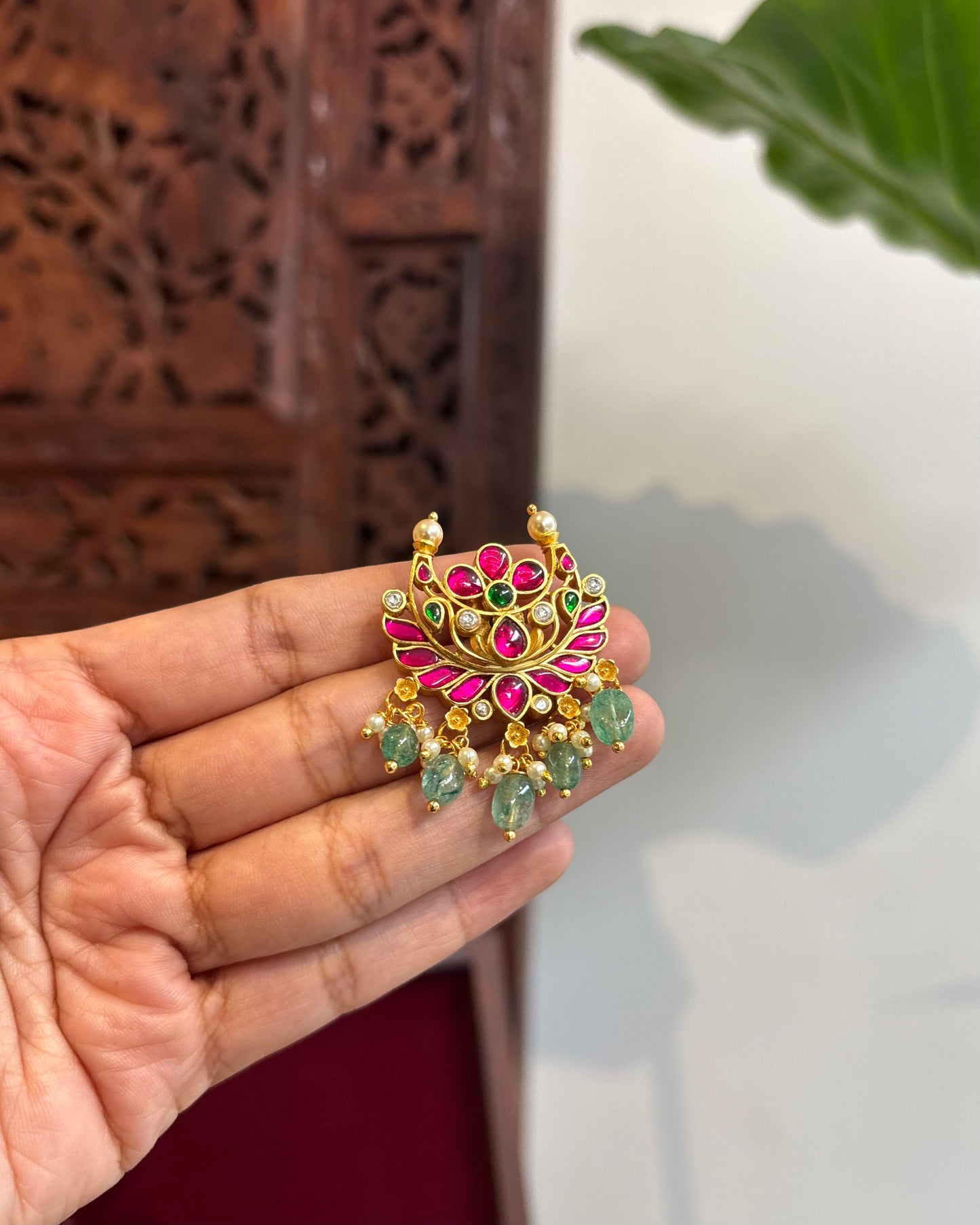Floral Multicolor Jadau Kundan Earrings | ER197