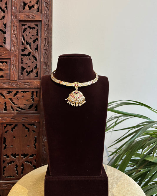 Vintage Attigai Necklace – A Timeless South Indian Heritage Piece | NC378