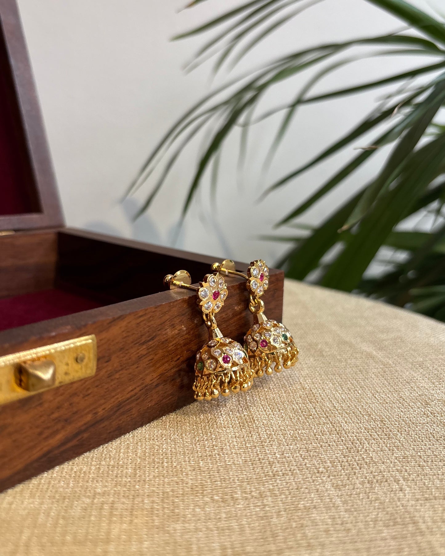 Vintage Impon Small Earrings – Classic Jhumkas | Multicolor  | ER277
