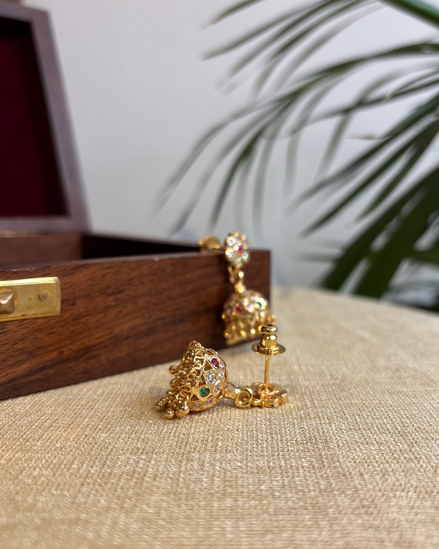 Vintage Impon Small Earrings – Classic Jhumkas | Multicolor  | ER277