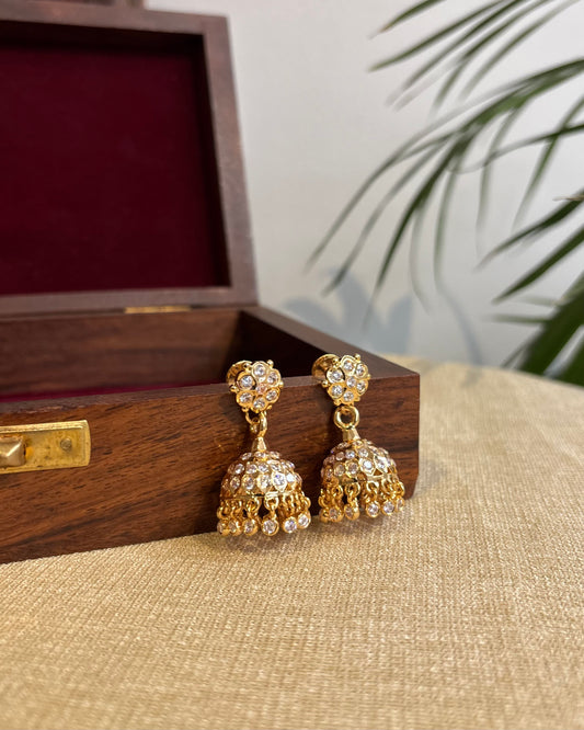 Vintage Impon Small Earrings – Classic Jhumkas | Multicolor  | ER278