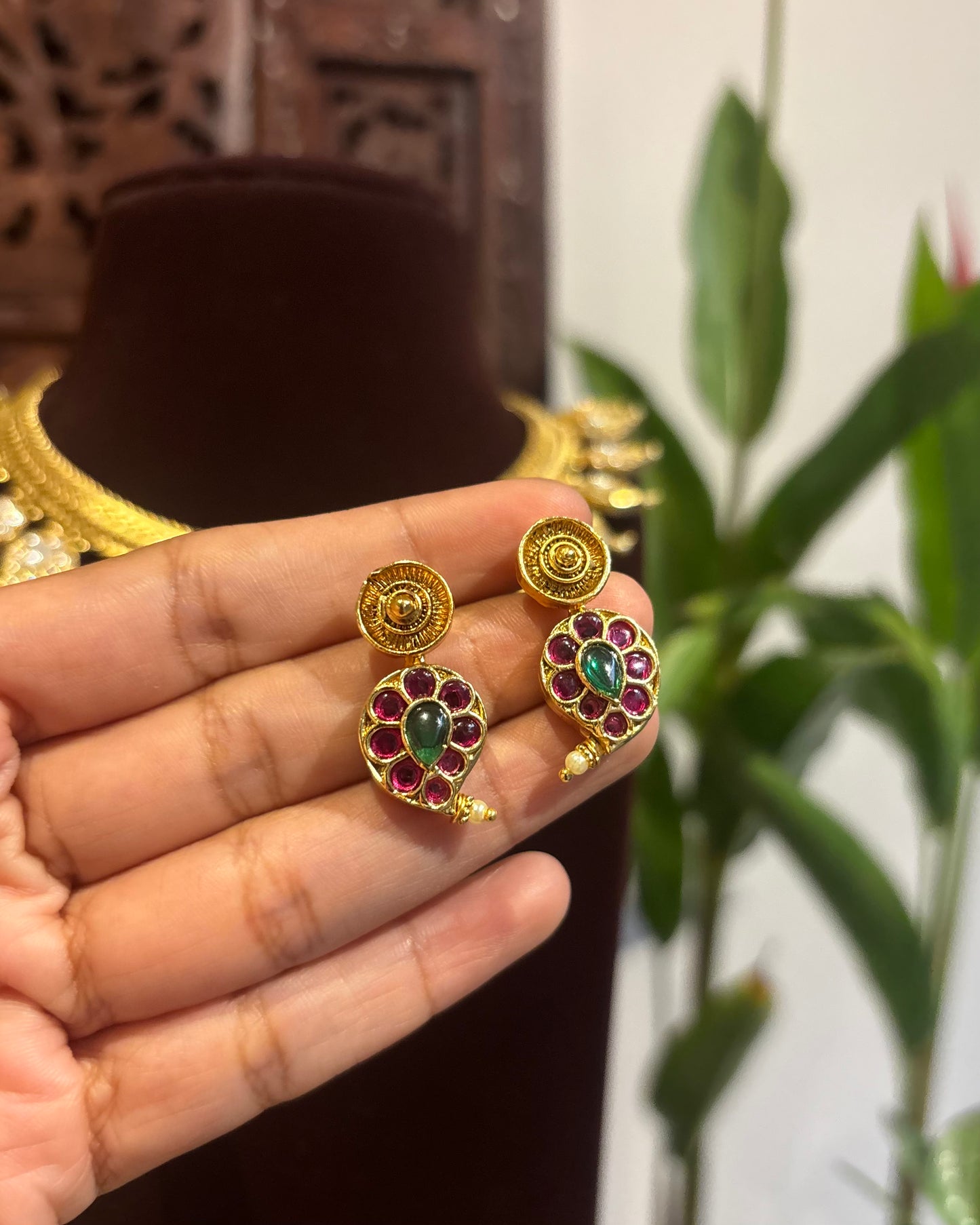 2 in 1 Kemp Mango Necklace with Earrings | NC169