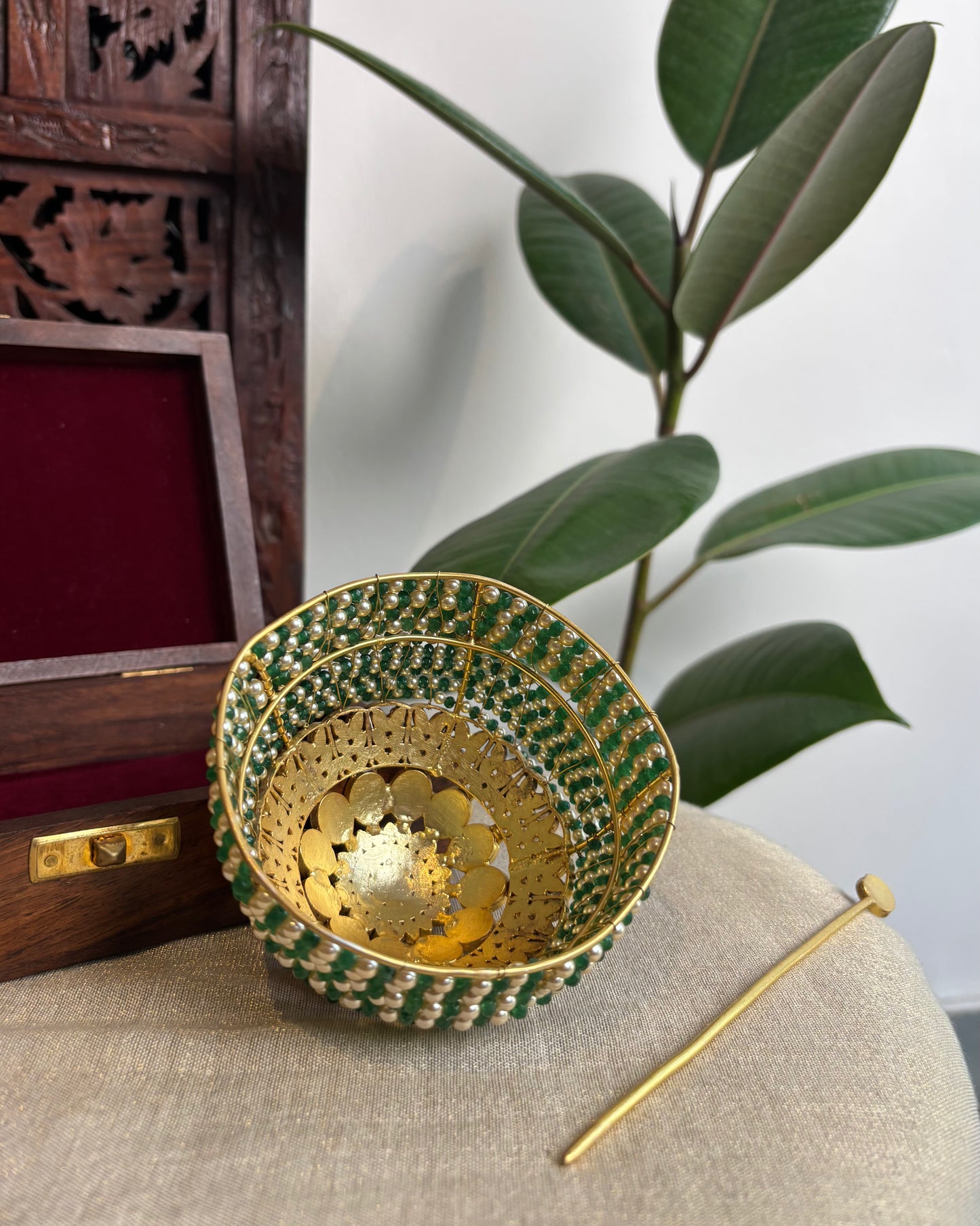 Jadau Kundan Hair Bun Accessory | HA229