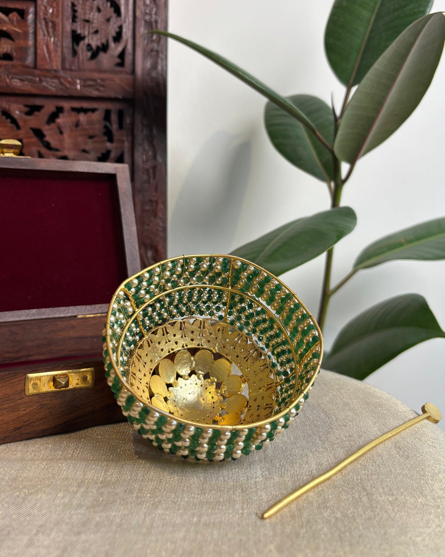 Jadau Kundan Hair Bun Accessory | HA229