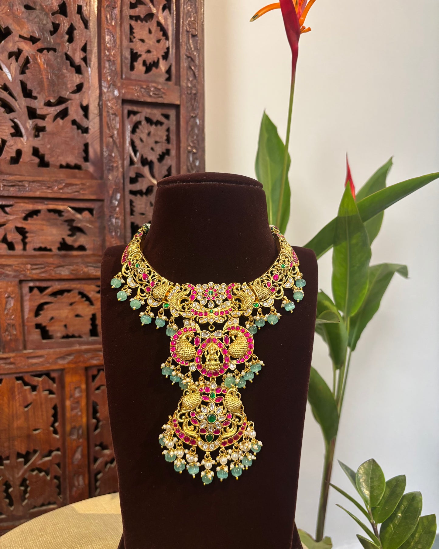 3-in-1 Jadau Kundan Three Layer Necklace – Versatile Interchangeable Pendants | NC173