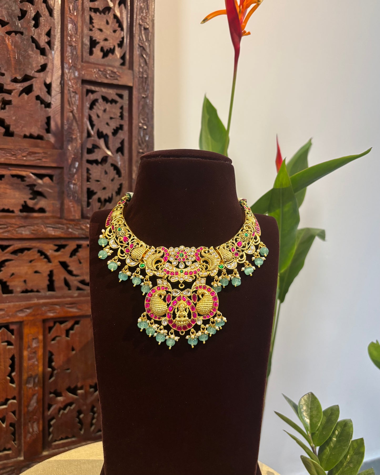3-in-1 Jadau Kundan Three Layer Necklace – Versatile Interchangeable Pendants | NC173