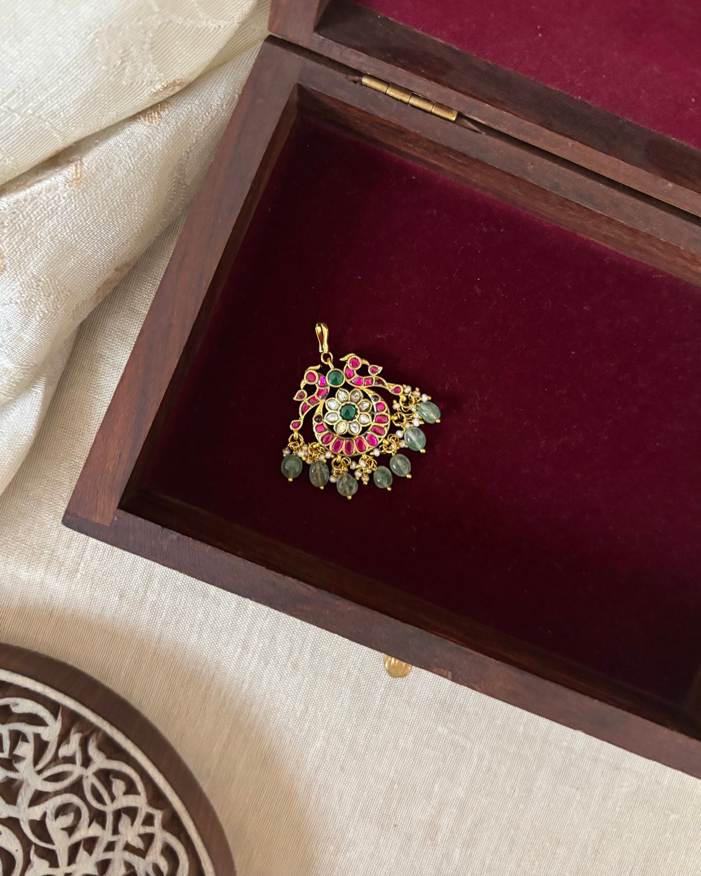 Floral Jadau Maang Tikka | MT220
