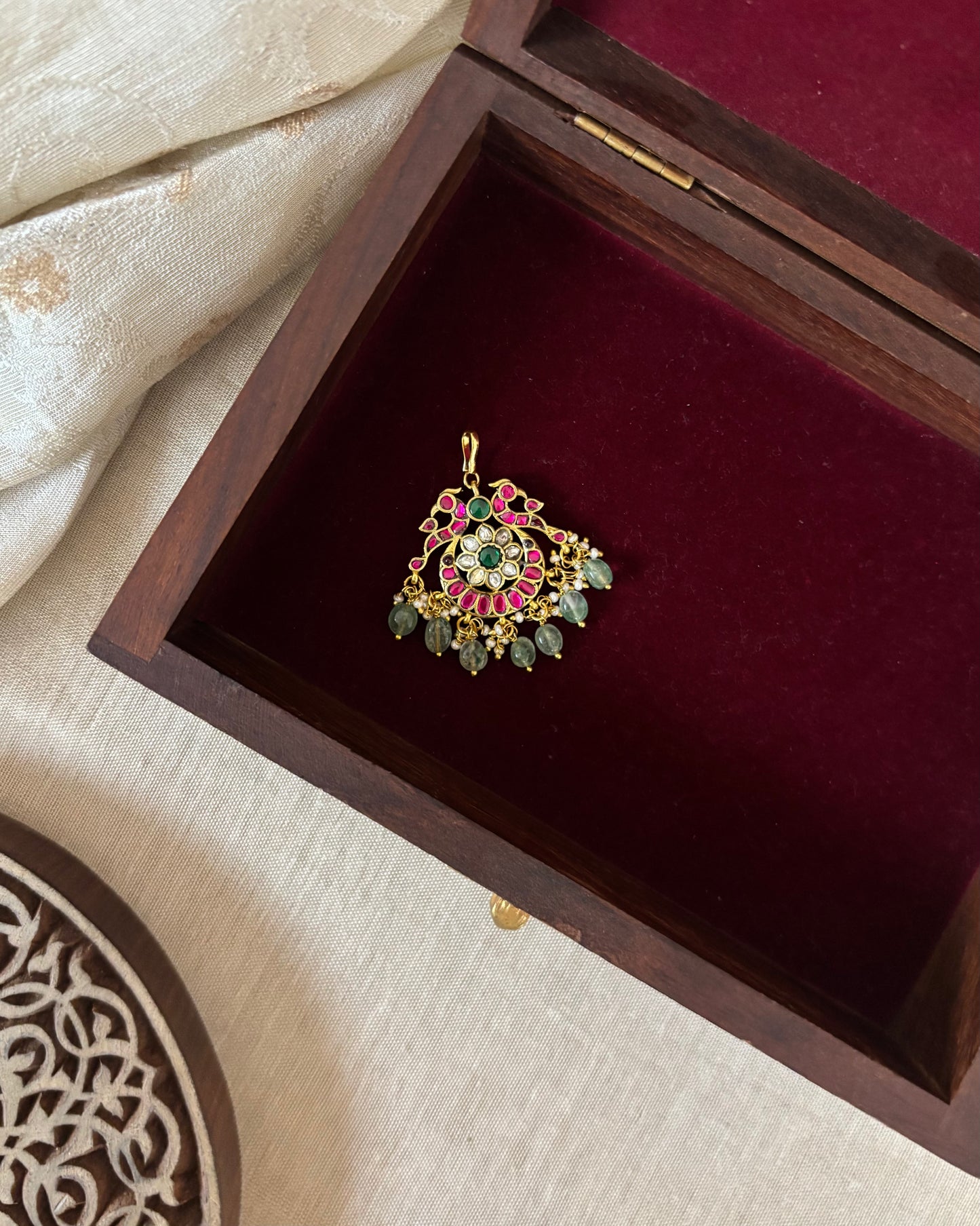 Floral Jadau Maang Tikka | MT220