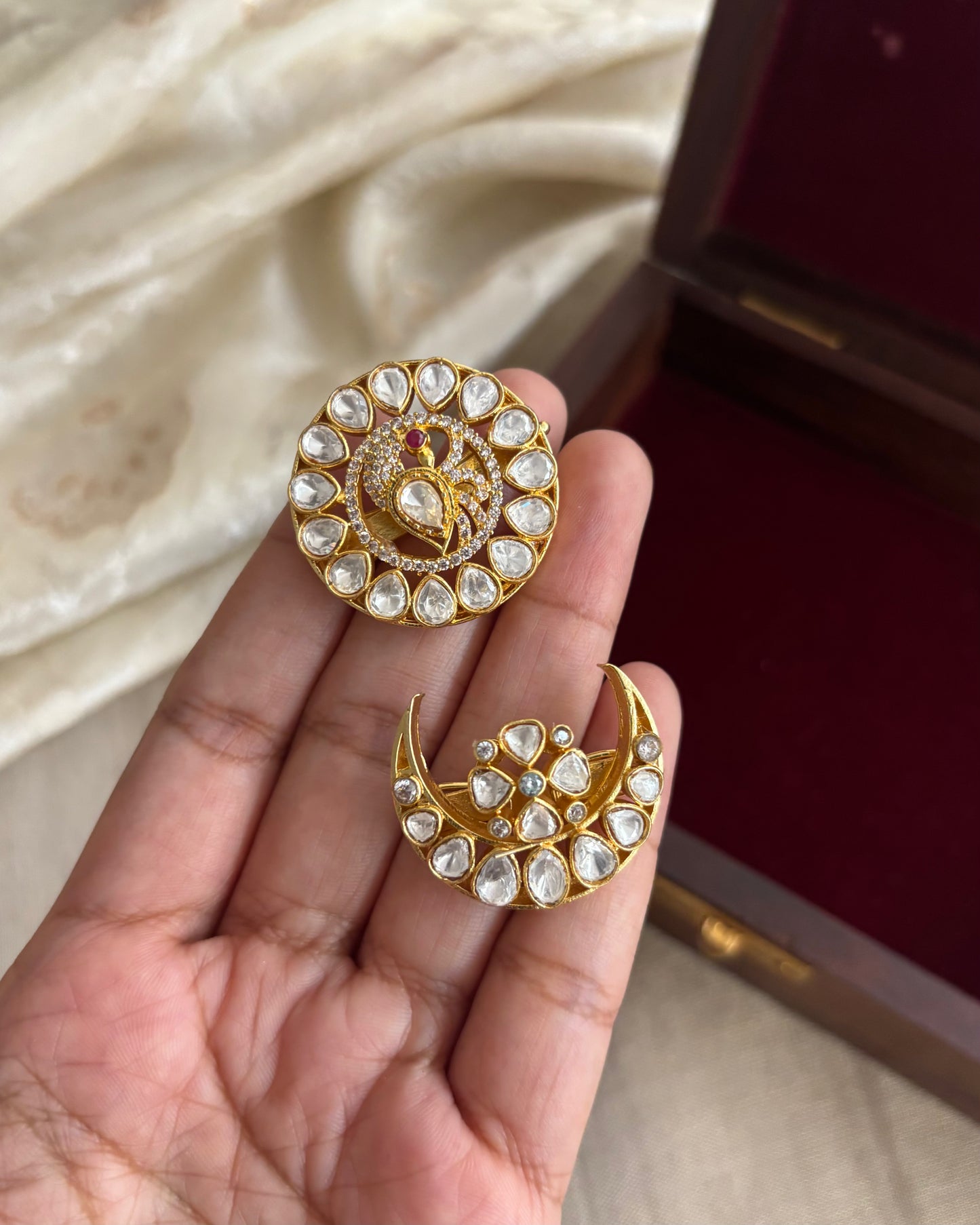 Mossanite Sun & Moon Hair Accessory | HA185