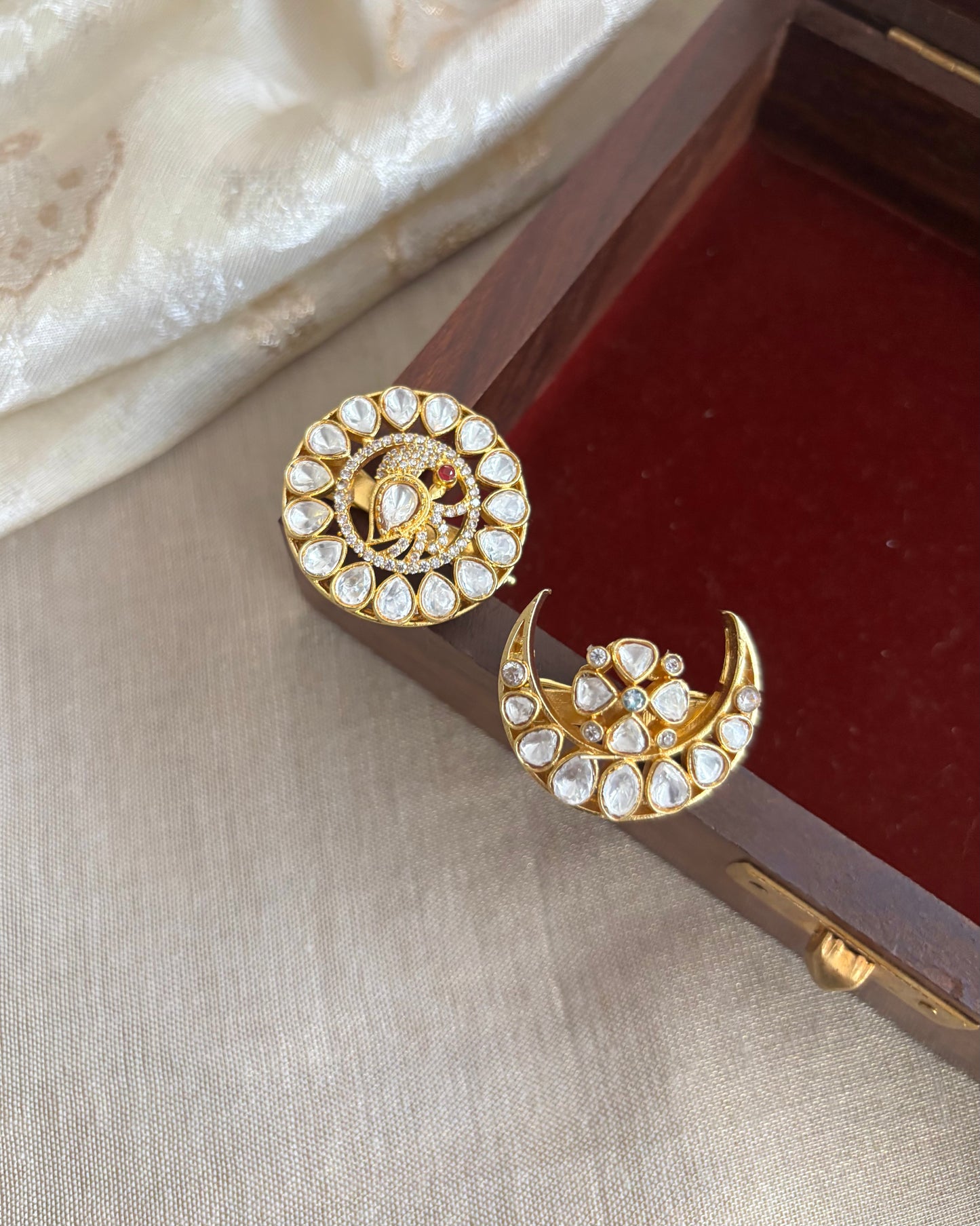 Mossanite Sun & Moon Hair Accessory | HA185