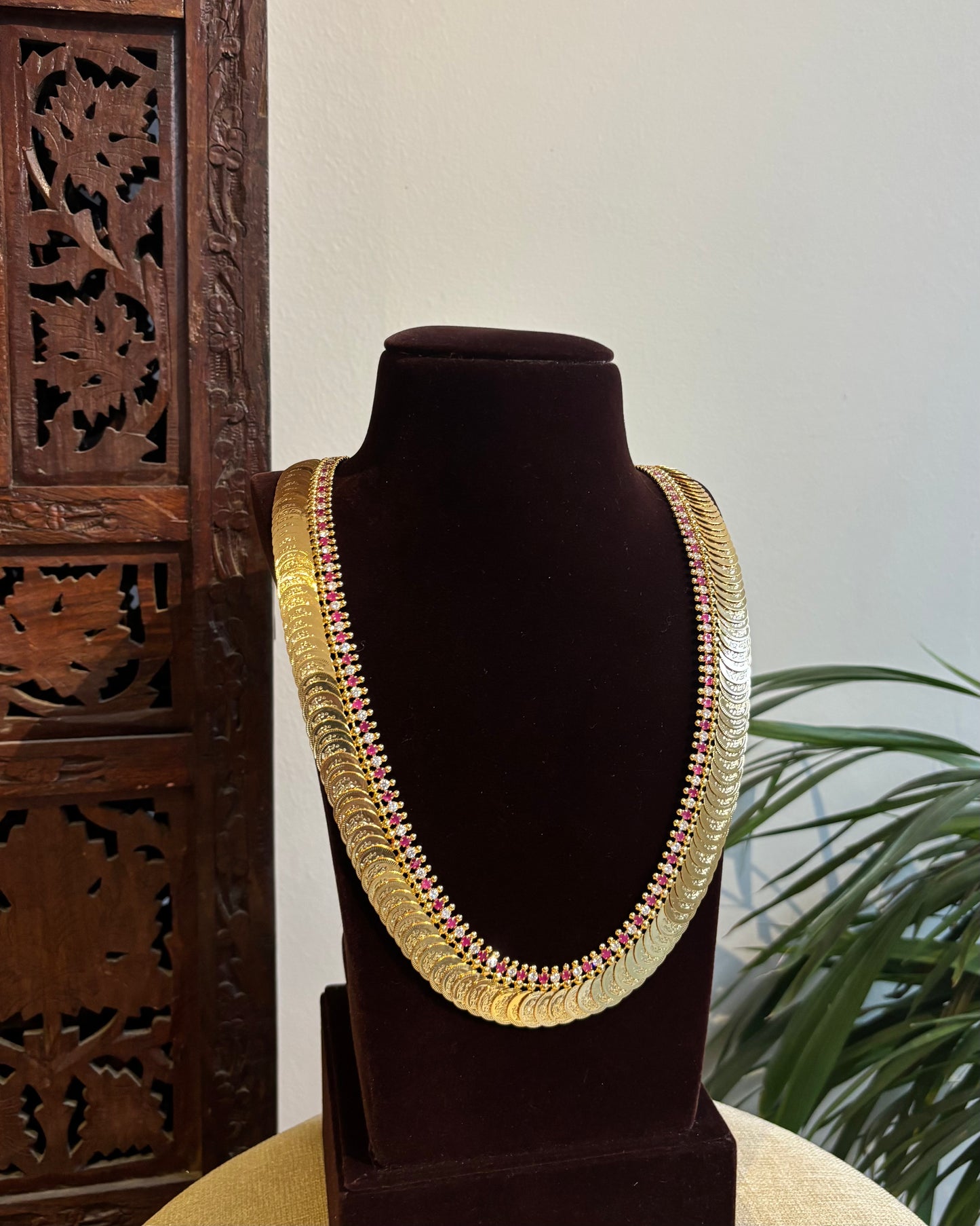 Lakshmi Kaasu Haram with Kemp Stones | NC383