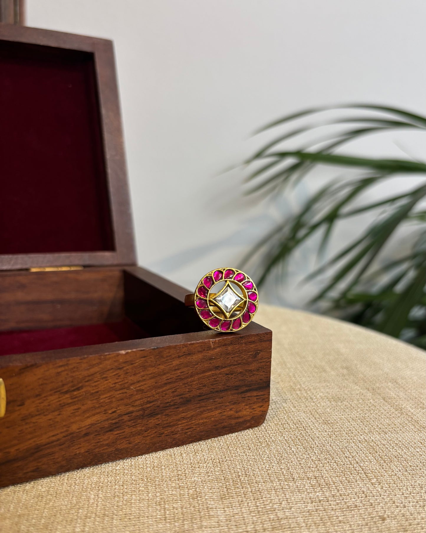 Jadau Kundan Adjustable Rings | RG003