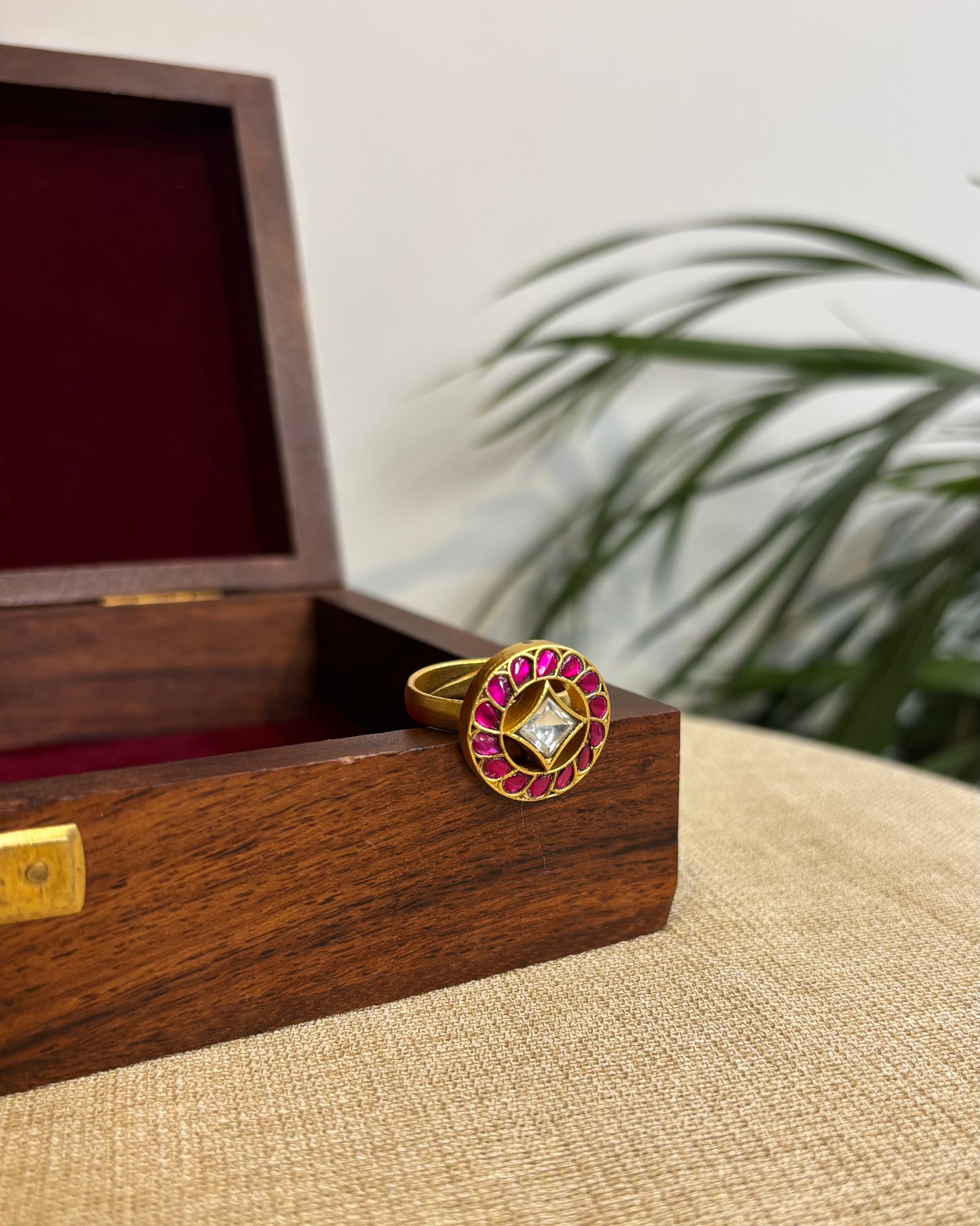 Jadau Kundan Adjustable Rings | RG003