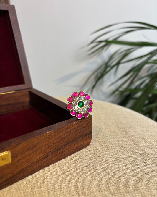 Jadau Kundan Adjustable Rings | RG004