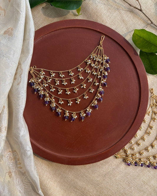 Five-Layer Minimal Antique Ear Chain | EC131